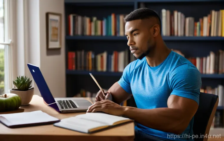 헬스 트레이너 취업 가이드 - **Prompt:** A young, determined aspiring fitness trainer (male or female, diverse ethnicity) in thei...