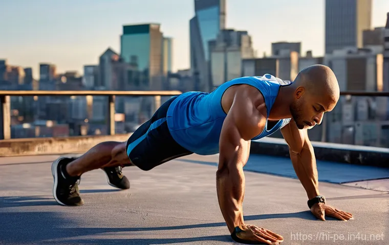 칼리스테닉스 훈련법 - **Prompt 2: Community Calisthenics: Foundation and Form**
    "A diverse group of three individuals ...