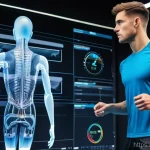 Home 22 스포츠 기술 분석 소프트웨어 - **Prompt 1: Athlete reviewing performance data**
A focused male or female athlete, aged between ...